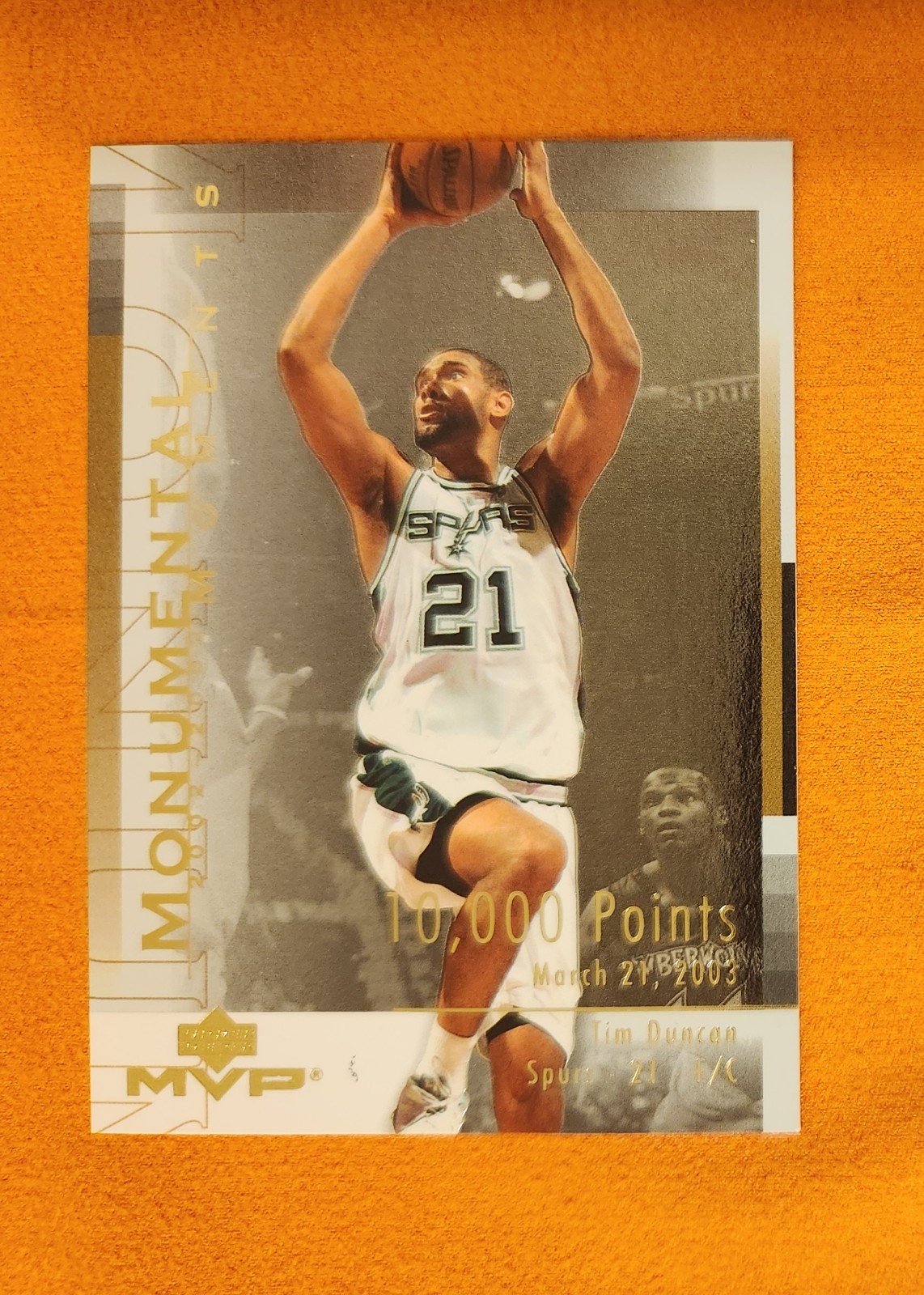 Tim Duncan 2003-04 Upper Deck Mvp Monumental Moments MM3