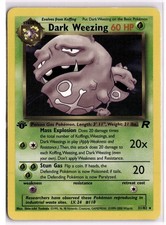 Dark Weezing (31) Rare Team Rocket TR Grass 1st Edition 31/82 2000 MP on eBay