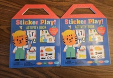 Lot Of 2 Sticker Play Activity Books-By Gigglescape New