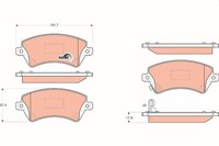 TRW Bremsbelagsatz Scheibenbremse Cotec GDB3288 FüR Toyota Corolla NDE120_ VVT