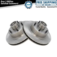 Front Disc Brake Rotor Driver & Passenger Side Kit Pair Set of 2 for GM New
