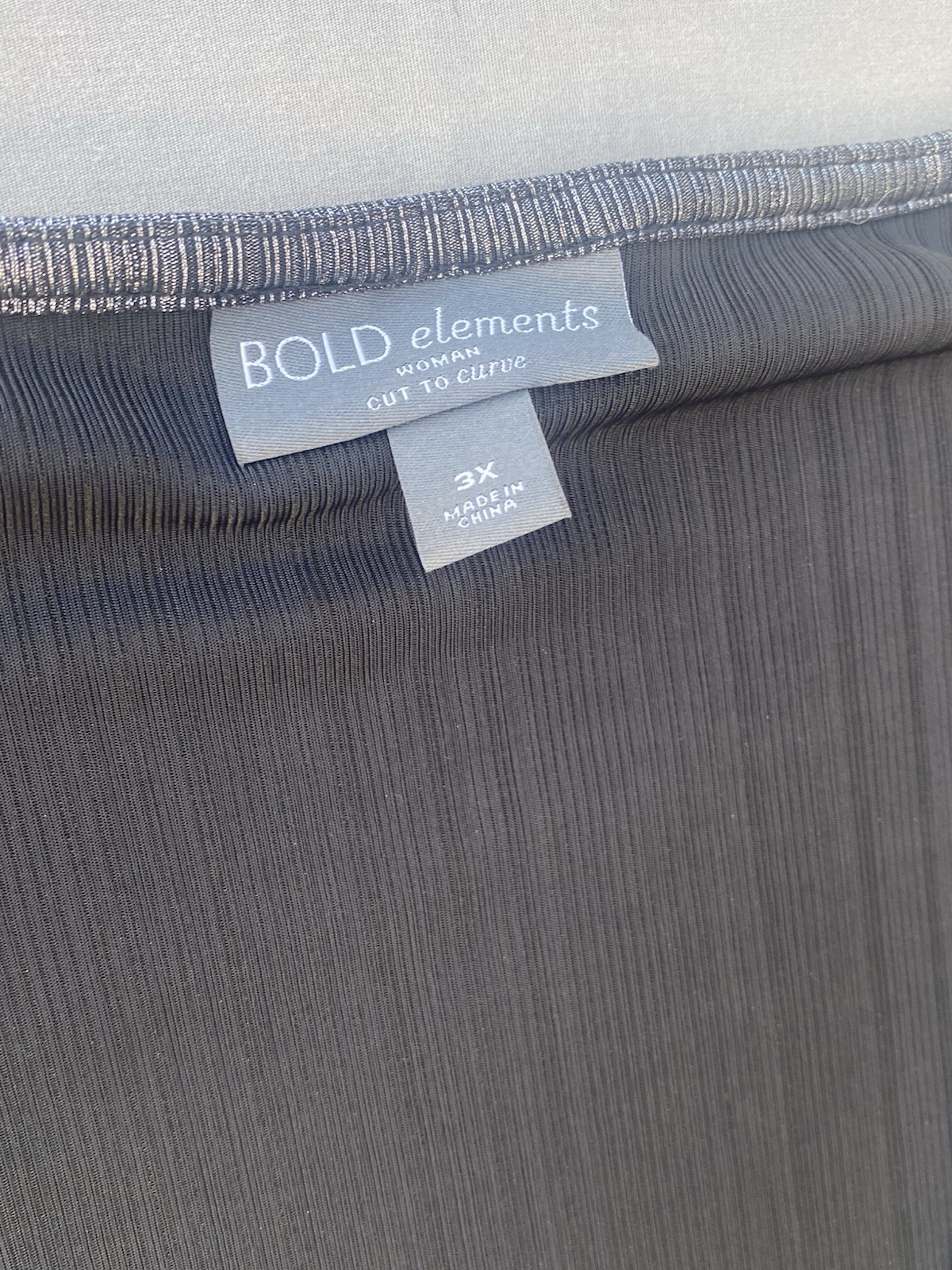 Bold Elements Womens Silver Metallic Knot Tie Holiday Party Top Long Sleeve 3xl