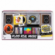 MGA's Miniverse Real Music Record Player Mini Collectibles Mini Playable Record