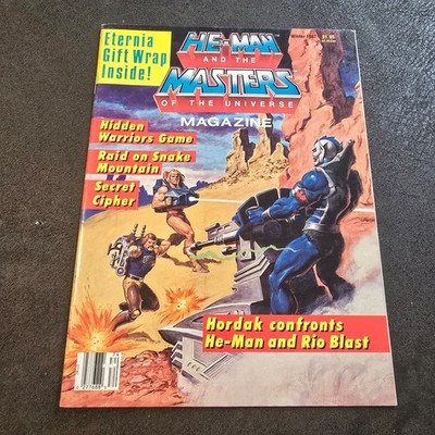 MOTU He-Man and the Masters of the Universe Magazine Winter 1987 Complete Poster
