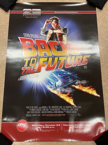 ZURÜCK IN DIE ZUKUNFT BTTF 27x39 Poster 25th Anniversary AMC