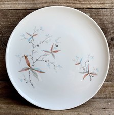 Dinner Plates Tableware White Ceramic Finesse Pattern by Syracuse China MCM