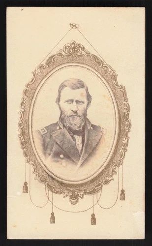1860s Ulysses S. Grant CDV - Howard Bros. MA – Civil War General Carte de Visite