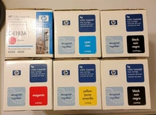 (6) New HP OEM Toner set C4191A C4192A C4193A C4194A 4500 4550