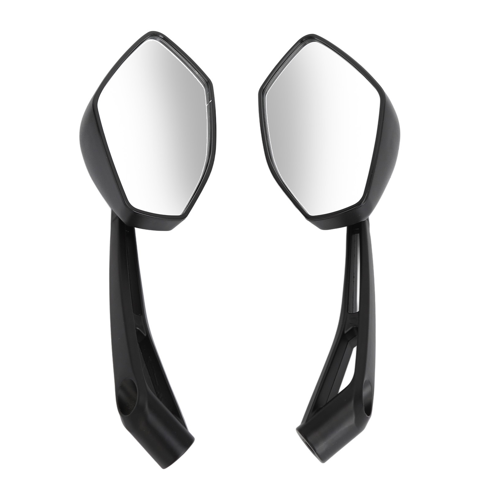 2PCS Motorcycle Rearview Mirror Clear Vision Wide Angle Shockproof Handlebar Sid