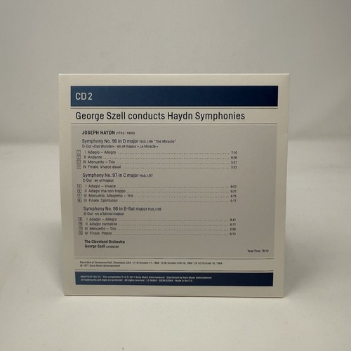 George Szell Conducts Haydn (Symphonies Nos. 88, 92-99 & 104) (4 CD Set, 2011) - Picture 11 of 15