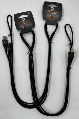 LOT OF 2 CELLTRONIX TITANIUM HEAVY DUTY USB A TO TYPE C CABLE LONGER 8'