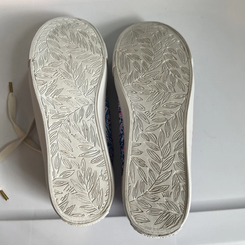 Zapatillas deportivas LILLY PULITZER Abigail con cordones azules Peri Takin It Easy 8M Foto 3 de 4