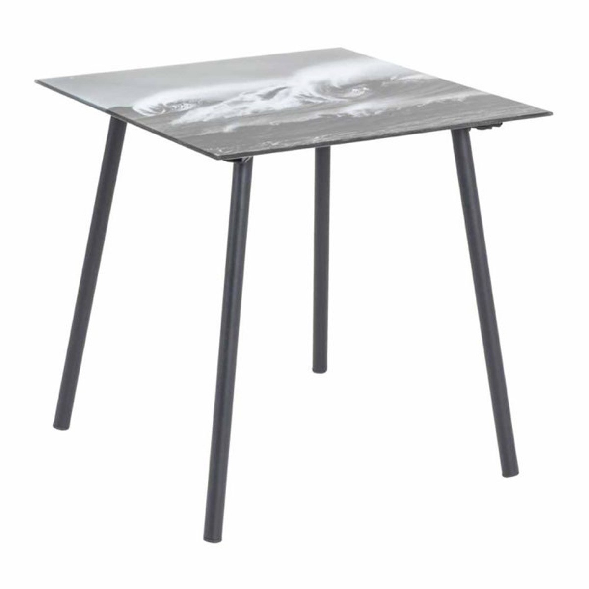 Table d'appoint design Vagues 41cm pour optimiser l'espace des petits salons encombrés