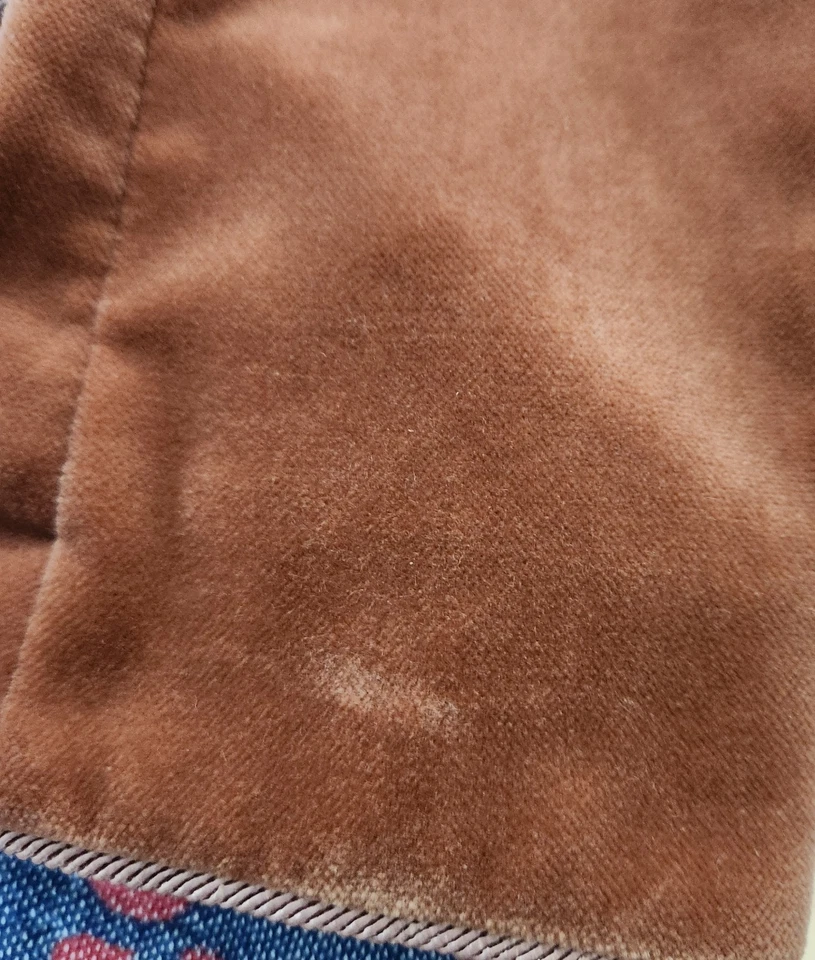 Vintage 70s Adolph Schuman for Lilli Ann Womens Velvet Blush Blazer Size M/ L - Image 4 of 4