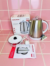 Image of Morphy Richards Mexborough 1.7L Jug Kettle Stainless Steel/White Trim