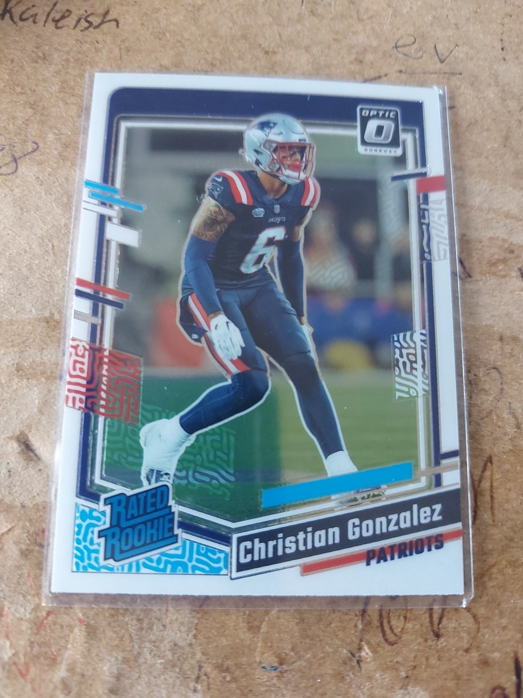 2023 Panini Donruss Optic Christian Gonzalez RATED ROOKIE RC #274 PATRIOTS