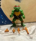 Tmnt 1988 soft head raphael loose 4 accessories. 2 sai’s -pizza dagger-Kama