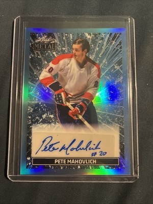 2026 Leaf Metal Hockey Pete Mahovlich Auto /9