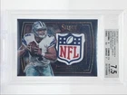 DAK PRESCOTT 2016 SELECT ROOKIE NFL SHIELD PATCH PRIZM BLACK 1/1 BGS 7.5 Q1755