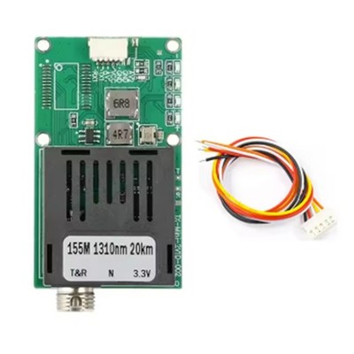 Glasfaserkonverter Singlemode Single Fiber FC/UPC 1 Kanal Video + UART und 9835