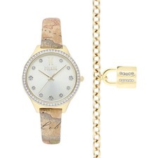 Orologio + Bracciale Donna ALVIERO MARTINI 1a Classe CS.4223L/01 Pelle Marrone