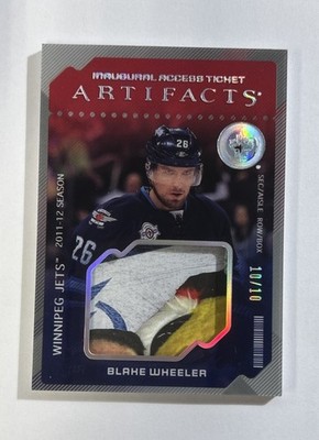 2024-25 Artifacts Hockey Blake Wheeler Inaugural Access Ticket Card # d /10