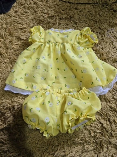 vintage Cabbage patch kid compatible dress and bloomers set
