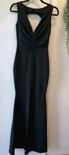 Windsor Prom Dress Size S Pre-Owned Black Open Back Open At The Ftont