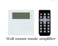 Monoprice Commercial Audio Music Amplifier with Bluetooth, Aux, FM  IR Remote.