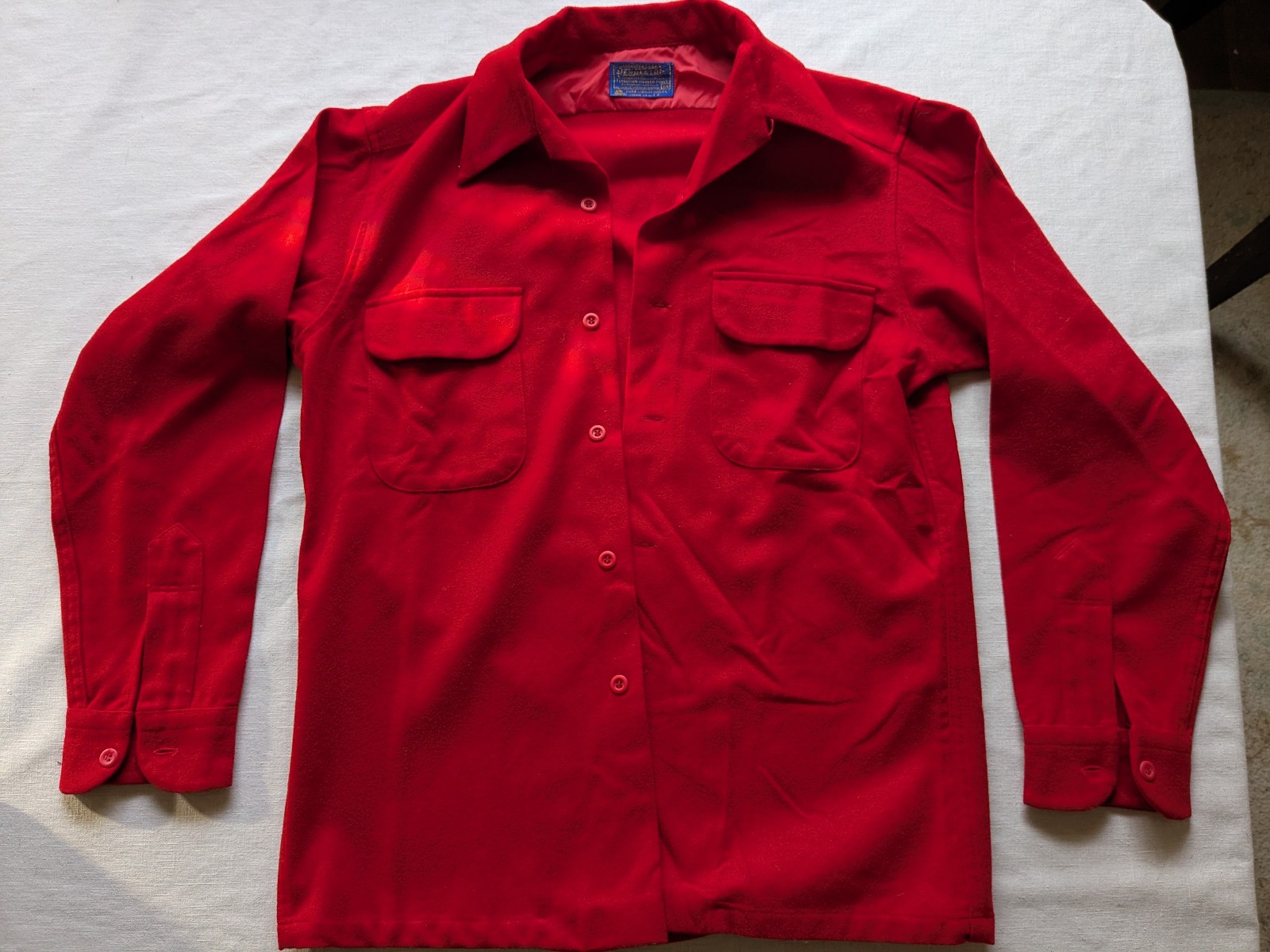 Red Pendleton Virgin Wool Button Down Shirt Mediu… - image 2