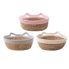 Panier de lit pour chat tissé à la main Petit nid de lit pour chien Paniers