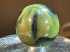 Vintage Christensen Agate Cats Eye Swirl Shooter Marble