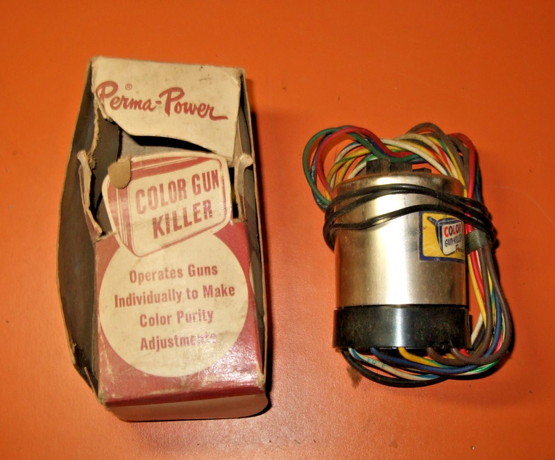 NOS vu-brite Picture Tube Color Gun Killer Model No. T-101 Perma-Power