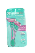 2-Pack Skintimate 4-Blade Sensitive Skin Disposable Womens Razors 8CT FAST SHIP