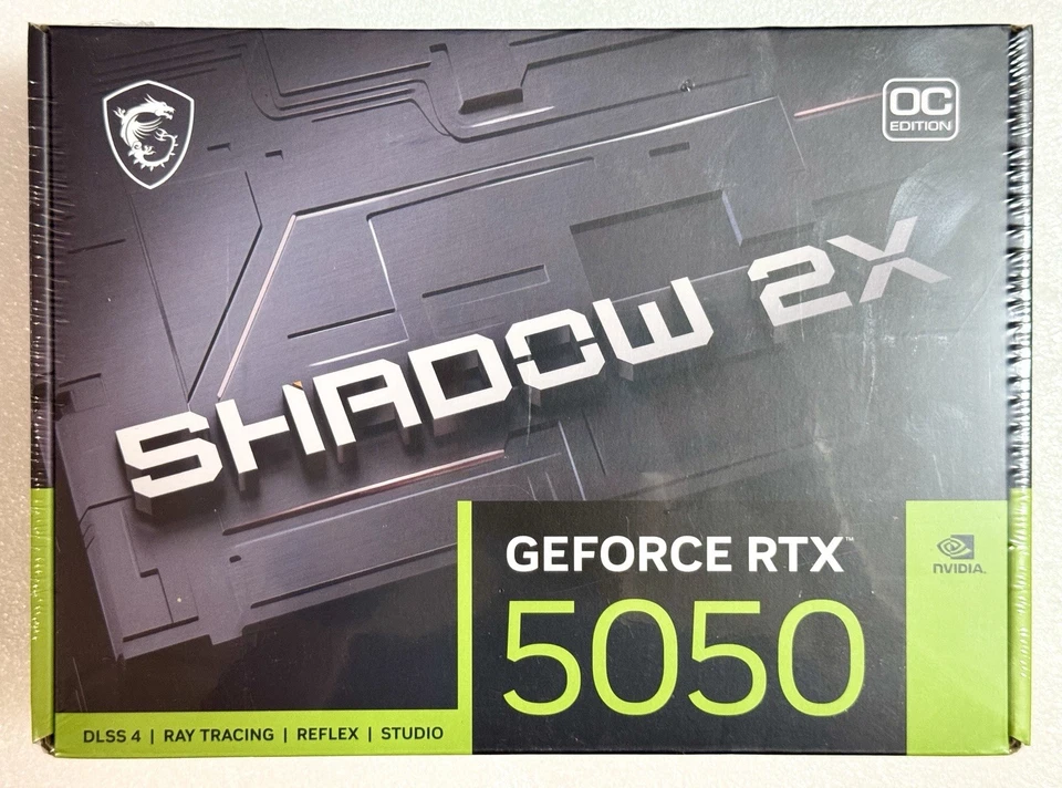 MSI GeForce RTX 5050 8G SHADOW 2X OC Graphics Card - 8GB GDDR6 (G5050-8S2C) - Image 2 of 4