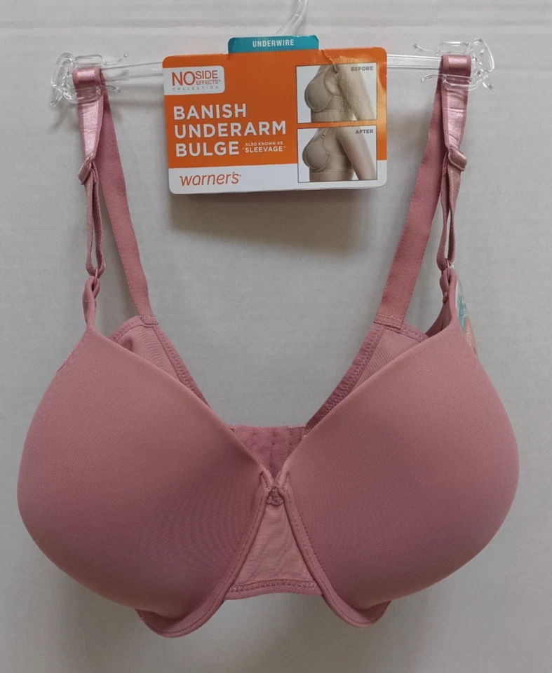 Nuevo con etiquetas Sujetador con aros suavizante de axilas sin efectos secundarios Warner's RA3471A 36D Foto 2 de 3