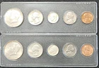 1964 P D Kennedy Year Set, 90% Silver, Choice  AU, 10 Coin Lot JFK-42