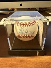 NOLAN RYAN AUTOGRAPHED SIGNED MLB BASEBALL TEXAS RANGERS "K-KING" BAS BD4713