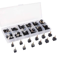 24 Pairs High Heel Tips Shoes Tap Caps,6 Size,8,/9/10/11/12/12.5mm,U-Shape, B...