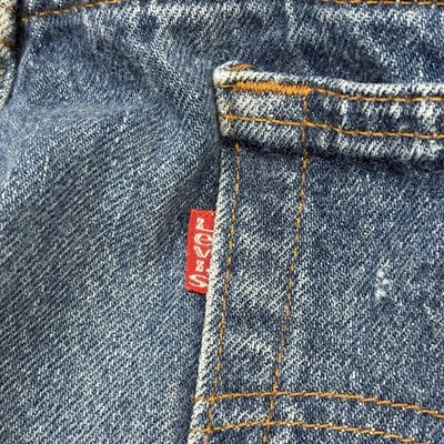 Vintage Levis 501 0115 Jeans Mens 38x34 (36x32) Blue Button Fly