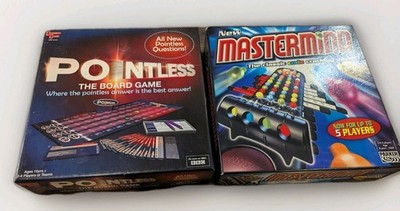 2 Spiele Konvolut Mastermind Pointless Board komplett 