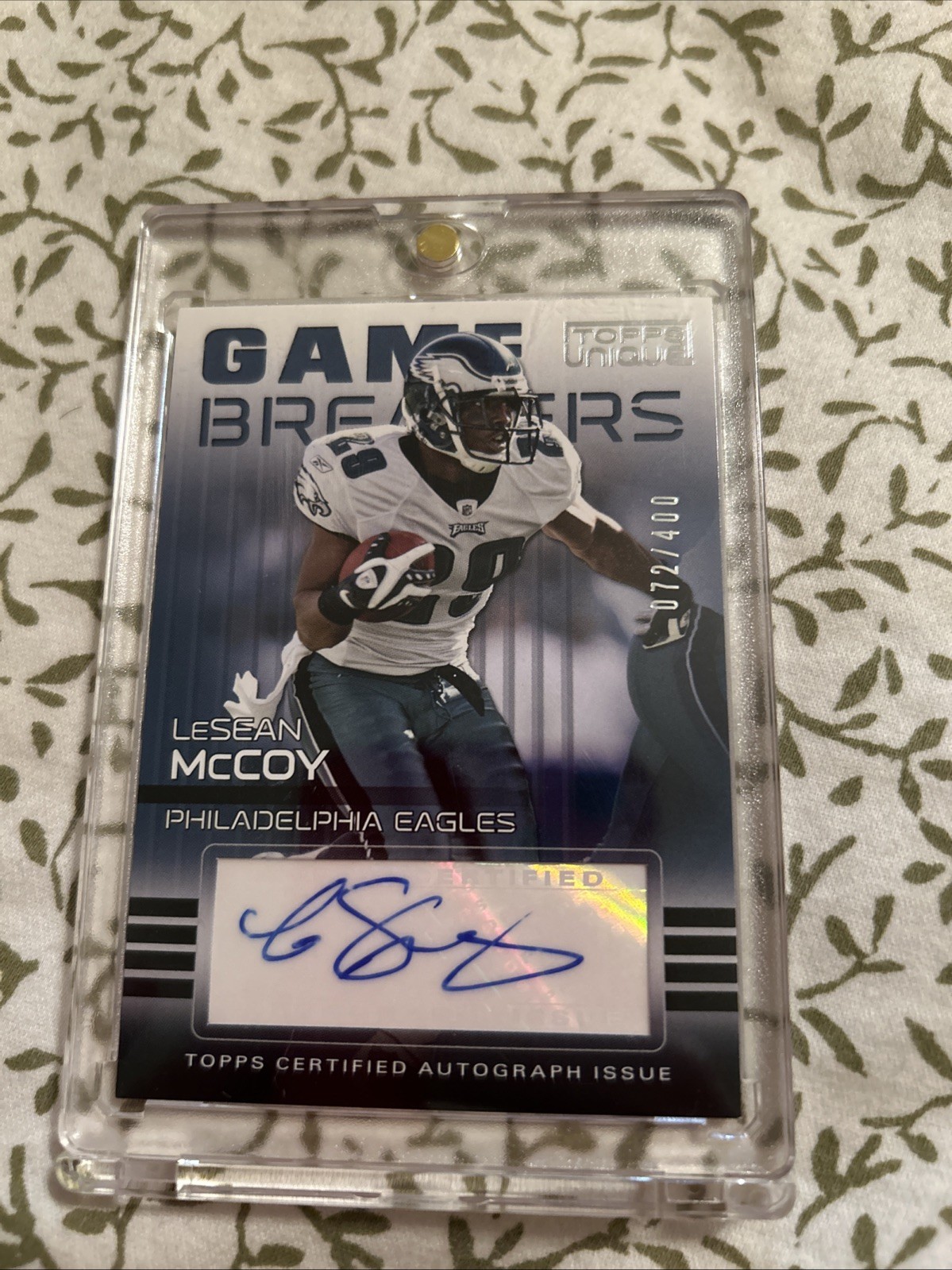 LeSean McCoy Topps Unique Game Breakers Autographs #GALM Base