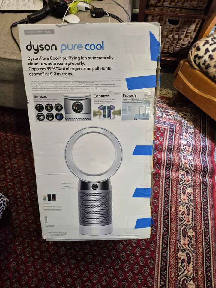 Dyson Pure Cool Air Purifier DP04 Desk Fan White/Silver - Image 4 of 4