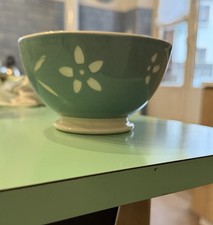 Ciotola Bavaria In Ceramica Vintage Color Tiffany