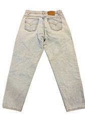 Vintage Levis 550 Relaxed Fit Tapered Leg Jeans Mens 36x30 Light Wash Blue 90s
