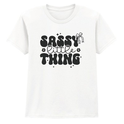 Sassy Little Thing Mädchen T-Shirt Geburtstag Geschenk für Tochter