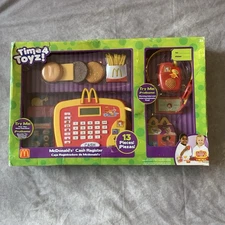 McDonald’s Electronic Cash Register Set 13 Piece W Headset Cards Food NEW RARE