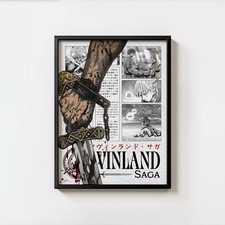 Poster Vinland Saga Thorfinn Vichingo Anime Wall Art Manga Stampa
