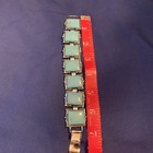 Vintage Karu Arke Faux Turquoise Silver Tone Clasp Bracelet — photo 2