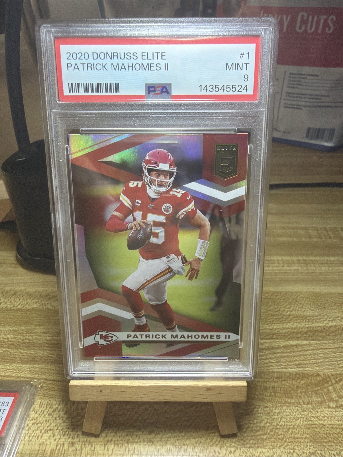 2020 Donruss Elite Football Patrick Mahomes II Kansas City Chiefs PSA 9